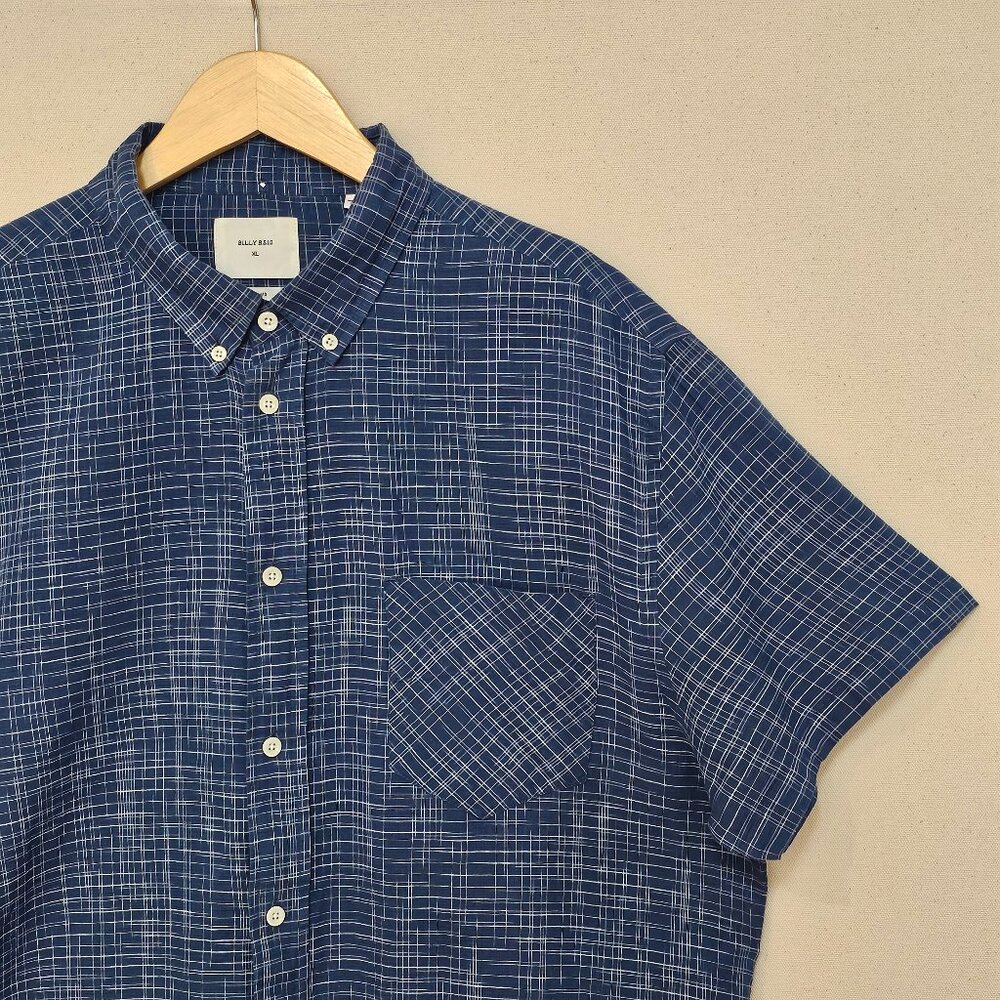 Billy Reid Short Sleeve Standard Fit Button Down XL
